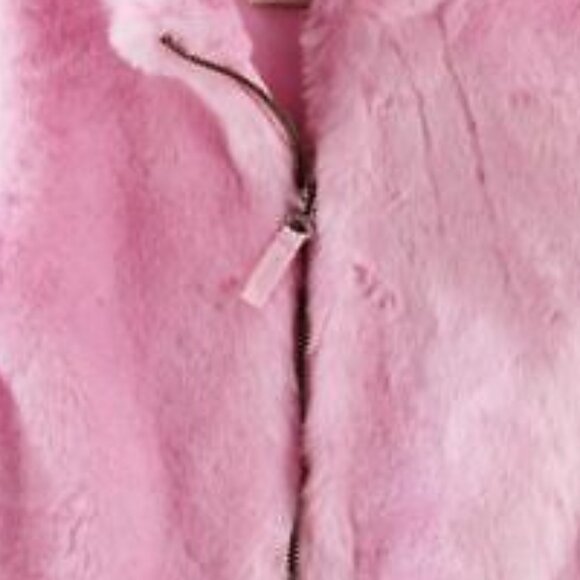 NWT Carter's Baby Toddler Girl's Faux Fur Vest High Neck Pink 5 Youth - Picture 3 of 4